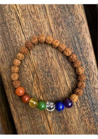 Resim Rudraksha Çakra Bileklik Çok Renkli 