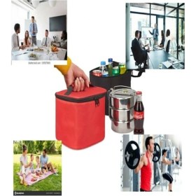 Resim Ankaflex Çok Amaçlı Soğuk Sıcak Tutucu Sefer Tası ve Içecek Taşıma Çantası 