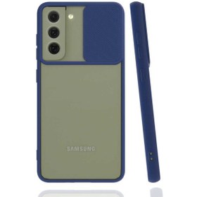 Resim Effox Galaxy Uyumlu S21 Fe Kılıf Lensi Kapak - Lacivert Lacivert 