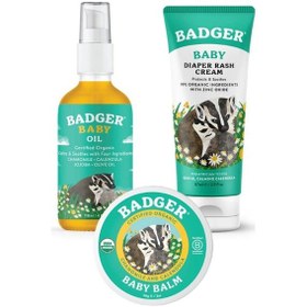 Resim Badger Bebek Yağı + Badger Bebek Kremi + Badger Pişik Kremi 