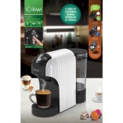 Resim Kiwi Kcm-7597 Multikapsül Kahve Makinesi Beyaz Nespresso / Tchibo / Toz Kahve ile Uyumlu 