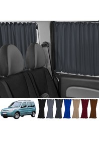 Resim Pandami Citroen Berlingo 1.nesil 1996-2009 Uyumlu Füme Raylı Oto Perde Takımı 