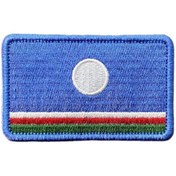 Resim Ex Patch Yakutistan Bayrağı Peçi Nakış Patch Arma 8 X 5 Cm 