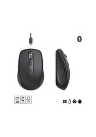 Resim Logıtech Mx Anywhere 3s Kompakt Optik Sensörlü Sessiz Bluetooth Kablosuz Mouse Siyah 910-006929 Diğer 