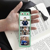 Resim Çocuklara Hediye 3 Fotoğraflı Kitap Ayracı Yeşil 