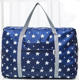 Resim Snapbuy Katlanır Seyahat Çantası - Büyük Kapasiteli Bagaj Organizatörü - Yatılı Seyahat Depolama Gökyüzü Mavi 