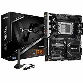 Resim Asrock TRX50 WS WiFi DDR5 7600 MHz OC M.2 USB-C PCIe 5.0 TR5 eATX Anakart 