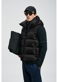 Resim Lufian Moses Kaz Tüyü Erkek Yelek 112130030 Siyah 