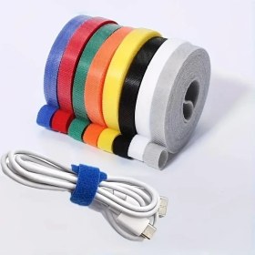 Resim 5x3 15 Metre 1 cm Cırt Cırt Sabitleyici Bilgisayar Ev Kablo Tutucu Düzenleyici Toparlayıcı 