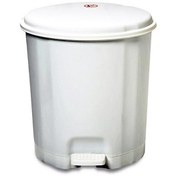 Resim Motek Elit Pedallı Plastik Çöp Kovası İç Kovalı 12 Lt Beyaz 