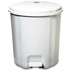 Resim Motek Elit Pedallı Plastik Çöp Kovası İç Kovalı 12 Lt Beyaz 