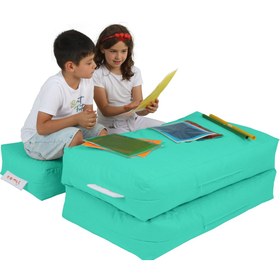 Resim earmut Çocuk Ikili Çok Amaçlı Koltuk Turkuaz 