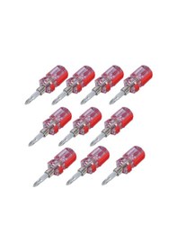 Resim Sones 10 Adet Mini On Bir Şekilli Çift Kullanımlı Tornavida Şeffaf Kristal Saplı Kristal Çift Kullanımlı Bornoz 