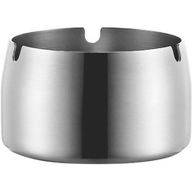 Resim Wezone Paslanmaz Çelik Kuruğa Dayanıklı Pürüzsüz Temizlenir Masaüstü Dış Mekan Küllük 7.9cm 