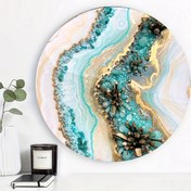 Resim 1 adet Büyük Nehir Masası 50.8 cm Yuvarlak Masa Silikon Kalıbı, Büyük Tepsi, Saat, Reçine Sanatı Yaratıcı Takı Dökümü, Reçine Hızlı Kum Masası Silikon Kalıbı, DIY reçine Damla Ayna Yuvarlak Nehir Masası Silikon Kalıbı 