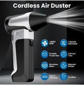 Resim Cloud011 Silvery Manyetik Şarjlı 130000 Rpm Toz Temizleyici Saç Kurutma Turbo Fan 