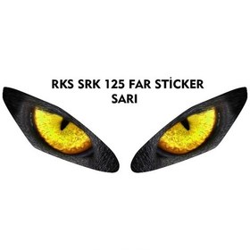Resim Far Kaplama Rks Srk 125r Uyumlu Sarı Nötr 