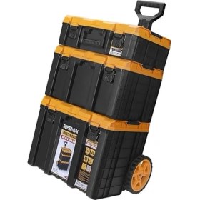 Resim S-M-L Master Case 3'lü Set Tekerlekli Alet Taşıma Çantası, 