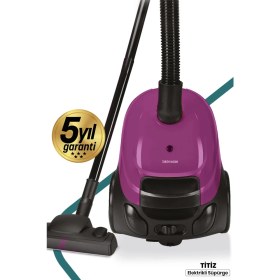 Resim Goldmaster GM-7525M 1400 W Toz Torbalı Süpürge - Mor 