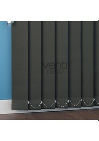 Resim Antrasit Kumaş Dikey Perde-Venti Perde Antrasit 