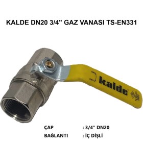 Resim Kalde Kollu Küresel Doğalgaz Gaz Vanası TS-EN331 - Natural Gas Valve 