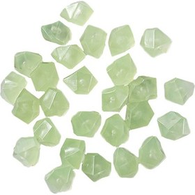 Resim Hangfox 100 Adet Resin Işık Emici Taşlar - Akvaryum Bahçe Dekorasyonu - Gece Parlayan Mini Makyaj Taşları 