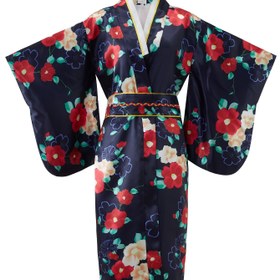 Resim Kızlar için Japon Kimono Elbisesi - Çiçek Desenli Geleneksel Kıyafet Ayarlanabilir Kemere & Sahte İplik Bağcık, Uzun Kollu Sadece Elde Yıkanır Sahne Performansları, Doğum Günü Hediyeleri, Karnaval Partileri, Kızlar İçin Japon Elbise, Esnek Olmayan Kumaş, Lütfen Boyut Rehberini Dikkatlice Kontrol Edin 