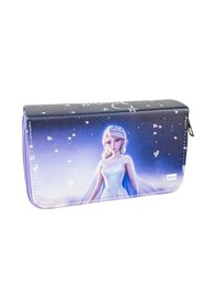 Resim Kalem Kutusu Elsa Frozen Temalı Orginazer Üç Bölmeli Vegan Deri 