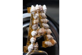 Resim Tasarım Arabam Deniz Salyangozu Harfli Klima Süsü 