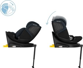 Resim Maxi-Cosi Emerald 360 S i-size İsofix'li 360 Dönebilir Yatabilir 0-36 kg Oto Koltuğu Tonal Black 