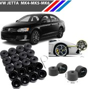 Resim Otozet - Vw Jetta Bijon Civata Kapağı Siyah Renk 20 Adetli Set 17mm 1k06011739b9 