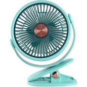 Resim Tastech Mandallı Şarjlı Fan 3 Kademeli Taşınabilir Vantilatör Serinletici Mini Klima 360 Derece Dönen Fan 