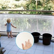 Resim Dayanıklı Çocuk Güvenlik Koruma Ağı - İnce Ağ Balkon Merdivenleri ve Dış Mekan Dekoratif Çit Koruması, Bahçe İçin Beyaz Plastik Bebek Engelleme, Montaj Gerektirmez, Evcil Hayvanlar ve Küçük Çocuklar için Güvenli Bariyer, Kolay Kurulumlu Güvenlik Bariyeri | Güçlü Güvenlik Engel 