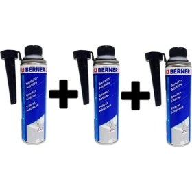 Resim Berner Benzin Enjektör Temizleyici Yeni Nesil Performans Arttırıcı 300 ml 3 Adet 