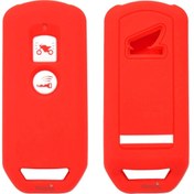 Resim Alazpay Honda PCX Africa X-ADV 250 Uyumlu Slikon Anahtar Kılıfı (Kırmızı-1 Adet) 