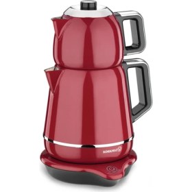 Resim Kırmızı Renkli Elektrikli Çay Makinesi A332 