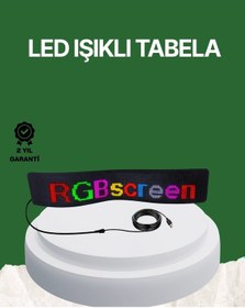 Resim Usb Girişli Rgb Led Tabela Ayarlanabilir Parlaklık Ve Kayan Yazı Özellikli RGB 
