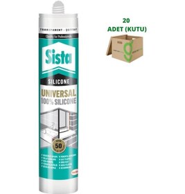 Resim Sista Universal Silikon Şeffaf/Beyaz/Gri/Siyah/Kahve 20 Adet 