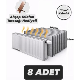 Resim Ankaflex 8 Adet Petek Arkası Isı Yalıtım Levhası Alüminyum Folyo 8 Radyatör Arkalığı 