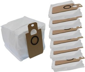 Resim Robot Süpürge Toz Torbası 6'lı, Arçelik Imperium RS 9231, Beko Robo-X VRR 82314 VB, Grundig VCR 7330 RoboPro, Homend Alex Laser Power 1287H ile Uyumlu 