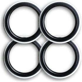 Resim Oto Lastik Yanağı Lüks Siyah Beyaz 16 Jant 4 Adet Yanak 