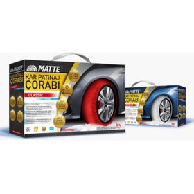 Resim Matte Actıve 225/45/19 X Large Size 70 Orijinal Oto Kar Çorabı 2 Lastik Için 