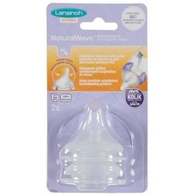 Resim Lansinoh Natural Wave Biberon Emziği Orta Akış 2 Adet 