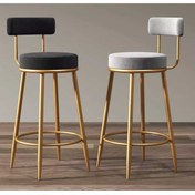 Resim J&S QUALİTY Bar Sandalyesi Ikea, Şık Tasarım Krom Kaplama 65 Cm Mutfak Adası Bar Sandalyesi, Taburesi. 