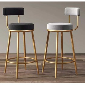 Resim J&S QUALİTY Bar Sandalyesi Ikea, Şık Tasarım Krom Kaplama 65 Cm Mutfak Adası Bar Sandalyesi, Taburesi. 