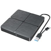 Resim Harici Blu-ray Dvd Sürücüsü Usb 3.0 Taşınabilir Bd-combo Cd Dvd Oynatıcı Black 