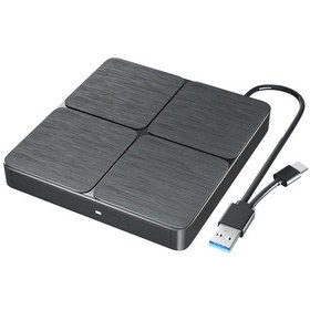 Resim Harici Blu-ray Dvd Sürücüsü Usb 3.0 Taşınabilir Bd-combo Cd Dvd Oynatıcı Black 