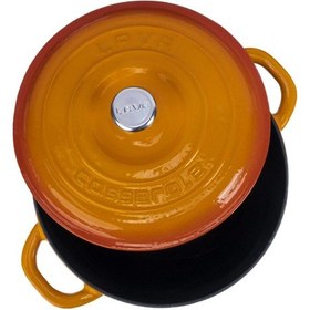 Resim Lava Döküm Yuvarlak Tencere Döküm Demir Kapak New Heritage Serisi 22 CM 