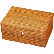 Resim Sikarlan Cedar Puro Kutusu Humidor Mat Zebrano Wood 150s 