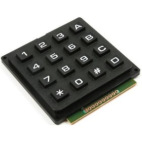 Resim 4x4 Telefon Stili Matrix Keypad Siyah Tuş Takımı 